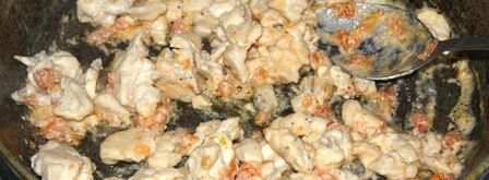 сочное куриное филе под рисово-морковным суфле. Шаг 6