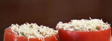 суфле из трески с медово-горчичным соусом и запеченными помидорами. Шаг 7