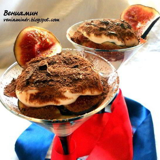 Рецепт тирамису с инжиром