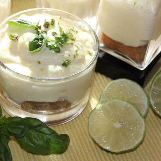 Рецепт тирамису с лаймом и свежим базиликом