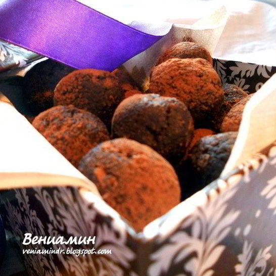 Рецепт трюфелей с пралине