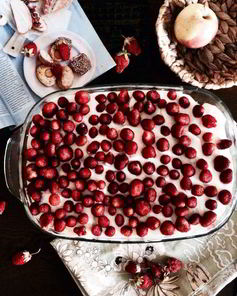 Десерт летний с клубникой, апельсином и зефиром Лайма