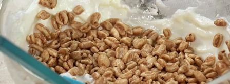 топленый маршмеллоу с воздушной пшеницей. Шаг 3