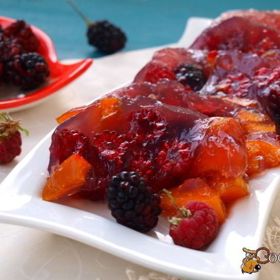 Рецепт желе с фруктами ассорти