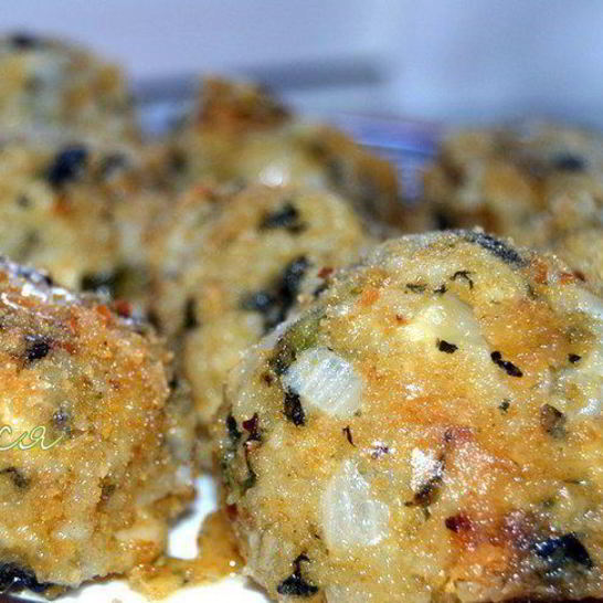 Рецепт аранчинь из зеленого ризотто