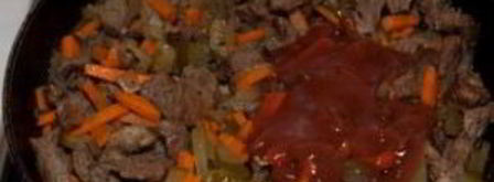 азу из говядины с картофелем. Шаг 11