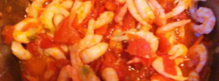 азу из креветок с тофу и пикантным гарниром. Шаг 7