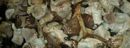 азу из куриных желудков и вешенок. Шаг 3