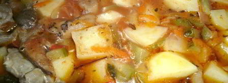 азу из куриных желудков и вешенок. Шаг 8