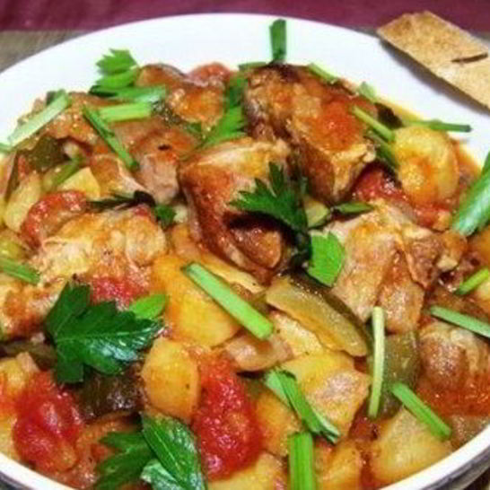 Рецепт азу из овощей в мультиварке