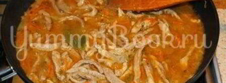 азу из свинины. Шаг 9