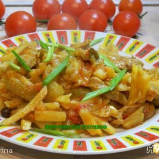 Рецепт азу по-татарски с картофелем