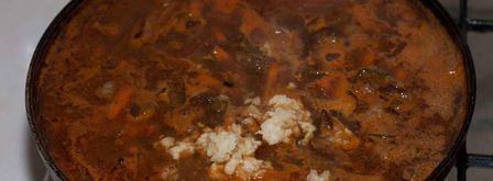 азу с солеными огурцами и с картошкой. Шаг 15