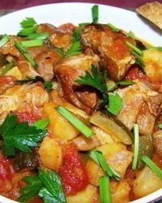 Сытное азу по-татарски