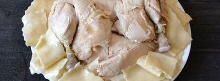 бешбармак из целой курицы с маринованным луком. Шаг 21