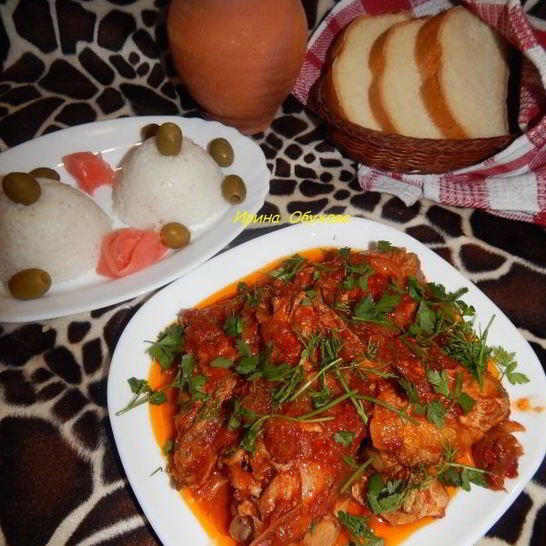Рецепт чахохбили из курицы по-батумски