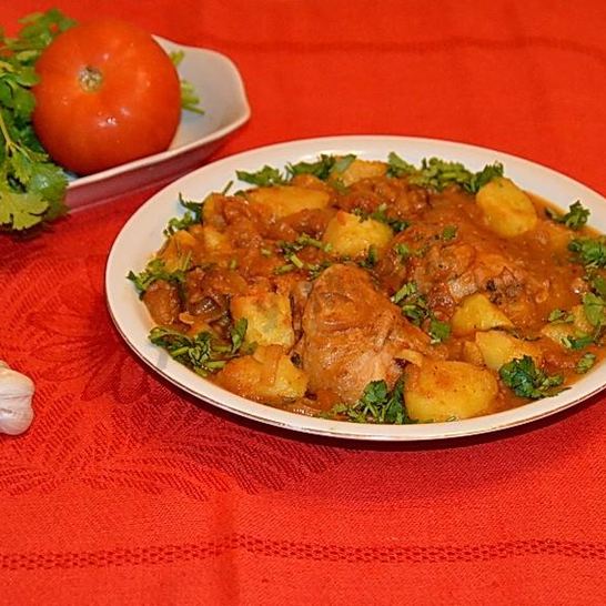 Рецепт чахохбили из курицы с картошкой