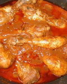 Чахохбили из курицы с кинзой