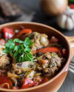 Чахохбили из курицы с яйцами