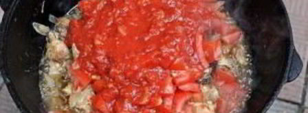 чахохбили в казане. Шаг 8