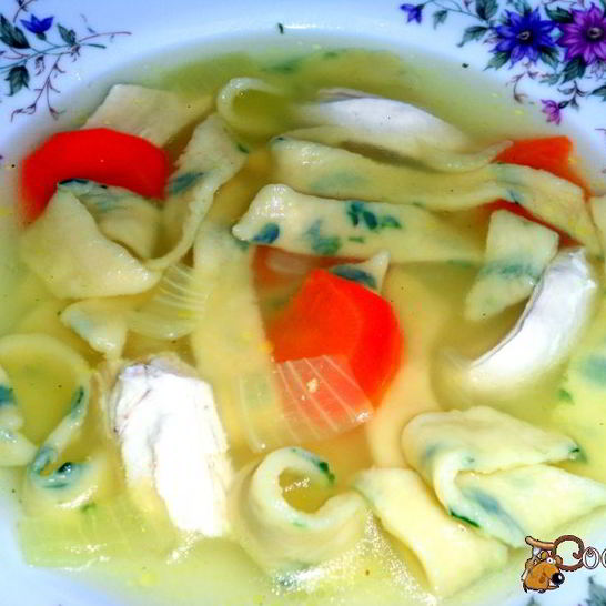 Рецепт домашней зеленой лапши