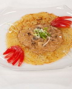 Драник с грибным соусом