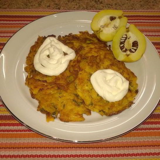 Рецепт драников из тыквы с укропом