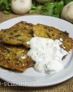 Драники с грибами