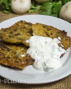 Драники с грибами