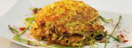 драники с грибной начинкой. Шаг 5