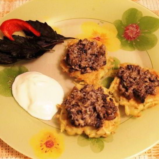 Рецепт драников с грибочками