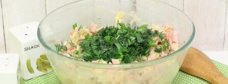 драники с колбаской и зеленью. Шаг 6