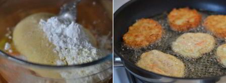 драники с квашеной капустой. Шаг 4