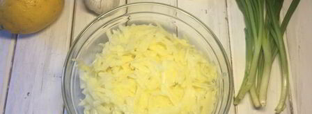 драники с лососем. Шаг 3