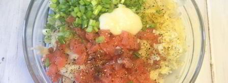 драники с лососем. Шаг 4