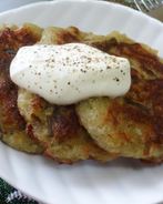 Драники с морской капустой