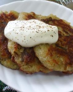 Драники с морской капустой