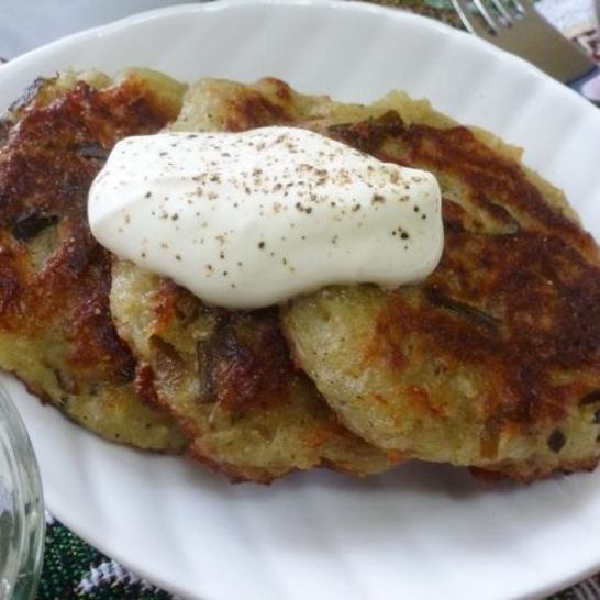 Рецепт драников с морской капустой