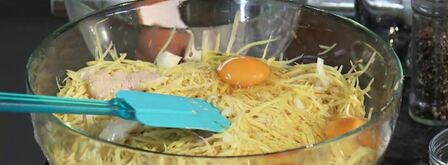 драники с мясной начинкой. Шаг 4