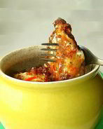 Драники в горшочке с грибами