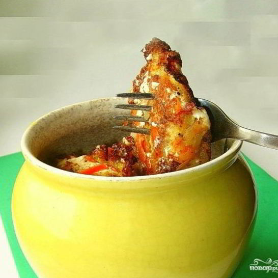 Рецепт драников в горшочке с грибами