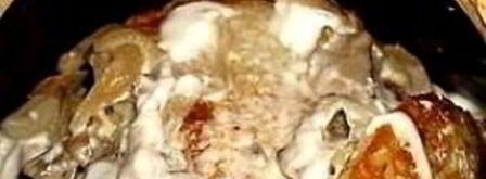 драники в горшочке с грибами. Шаг 10