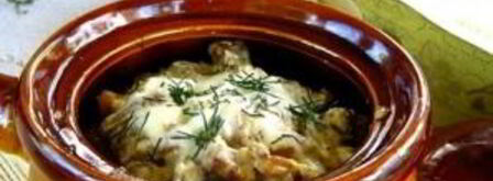 драники в горшочке с грибами. Шаг 11