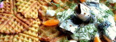 драники в вафельнице. Шаг 20