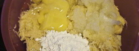 картофельные драники с мясом. Шаг 7