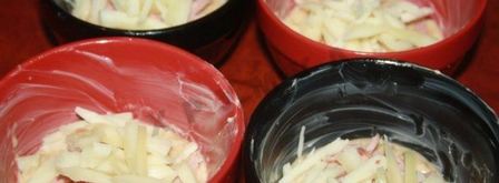 картофельные колдуны с сосисками и сыром в микроволновке. Шаг 6