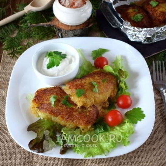 Рецепт колдунов из картофеля с фаршем в духовке