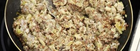 колдуны с гречкой и грибами. Шаг 4