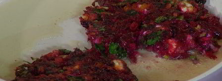 свекольные драники с брынзой. Шаг 7