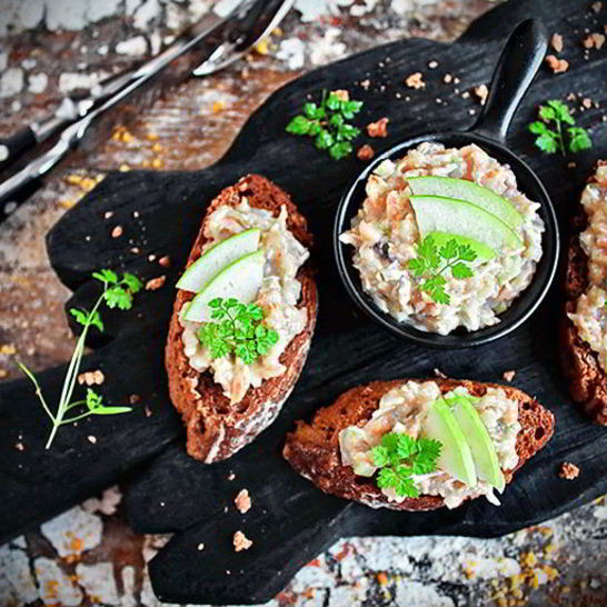 Рецепт форшмака из сельди с зеленым яблоком